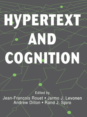 cover image of Hypertext and Cognition